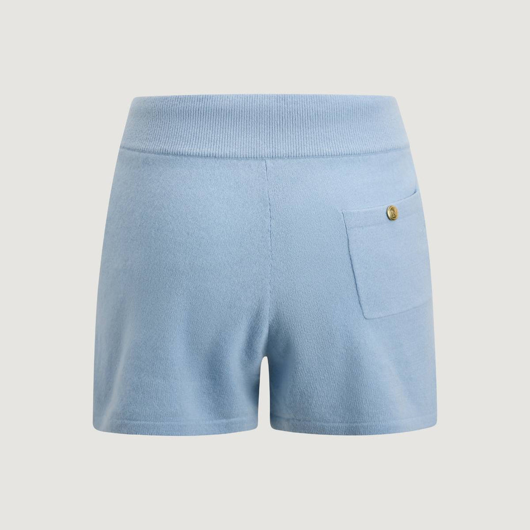 Monel Jill Cashmere Shorts Light Blue
