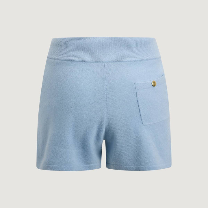 Monel Jill Cashmere Shorts Light Blue