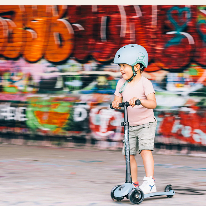 Sparkesykkel,Highwaykick 3 LED Steel Pus&Go Steel