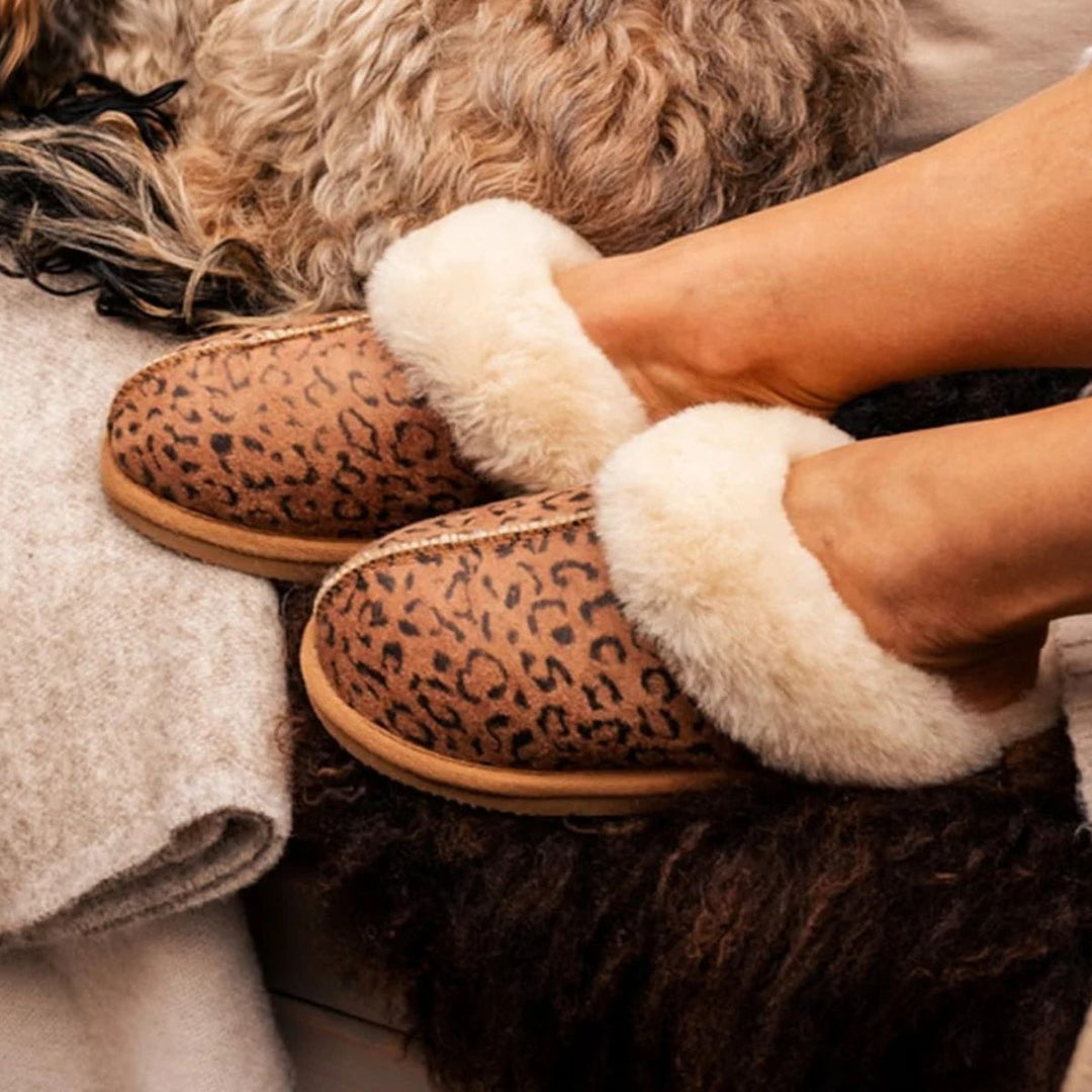 Shepherd Tøffel Jessica Chestnut Leopard W
