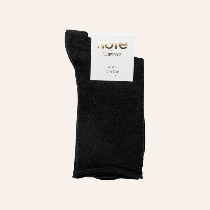 Note Wool Roll Top Black