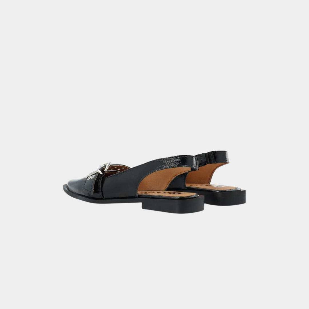 Bianco Biavictoria Single Buckle Slingback Black  W