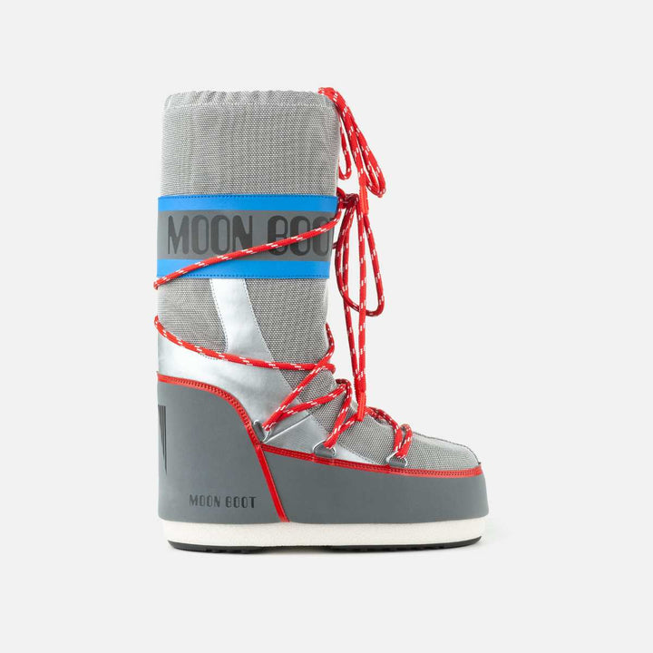 Moon Boot Icon Space Racing Silver/Blue/Red