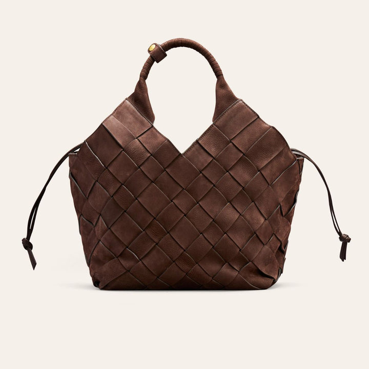 Cala Jade Misu Large Umber Nubuck Gold
