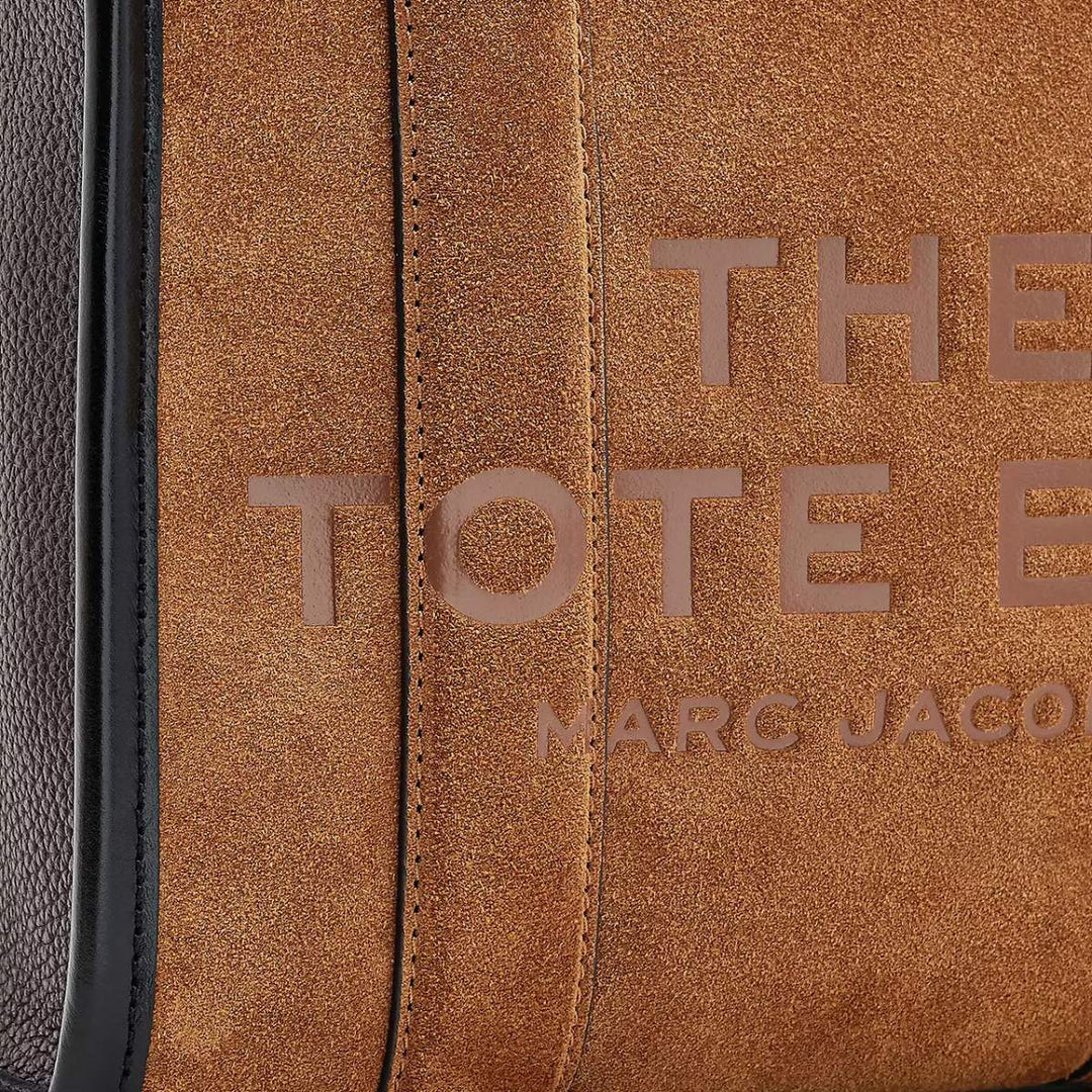 Marc Jacobs The Small Tote Suede Leather Blocked Copper
