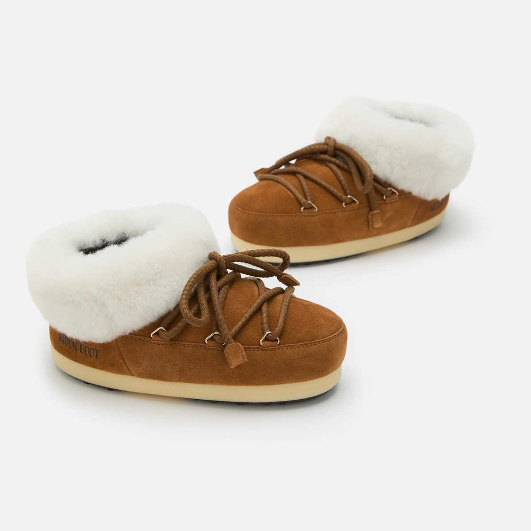 Moon Boots EVX Mule Suede Cognac/Natural