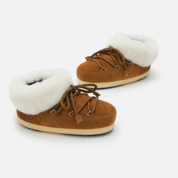 Moon Boots EVX Mule Suede Cognac/Natural