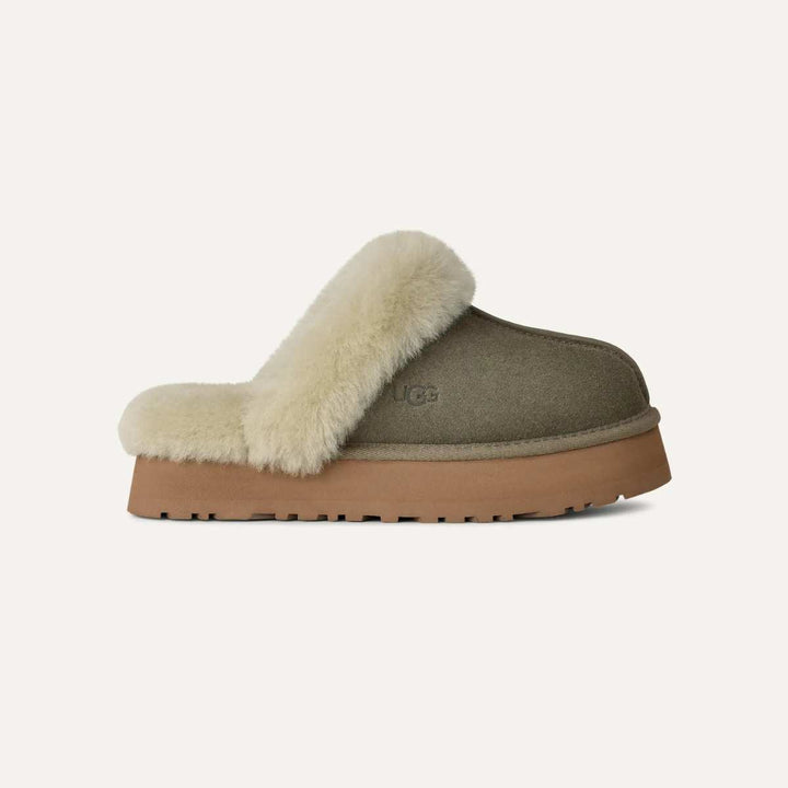 UGG Tøffel Disquette Mossgreen/Mutedbrass W