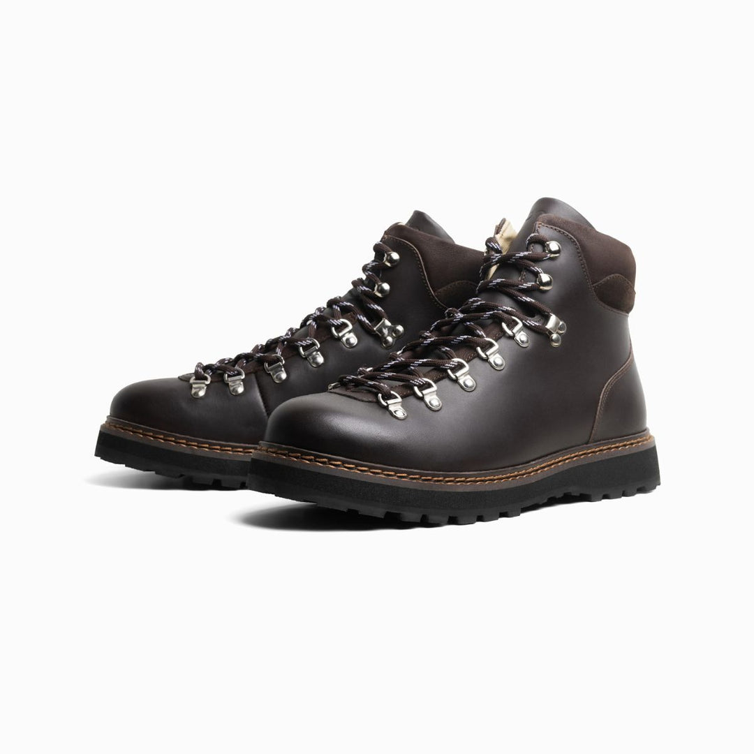 Mono Tag Leather Flat Brune W
