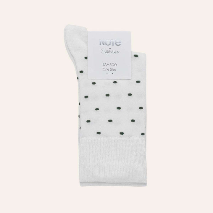 Note Bambus Sokker Offwhite/Olive