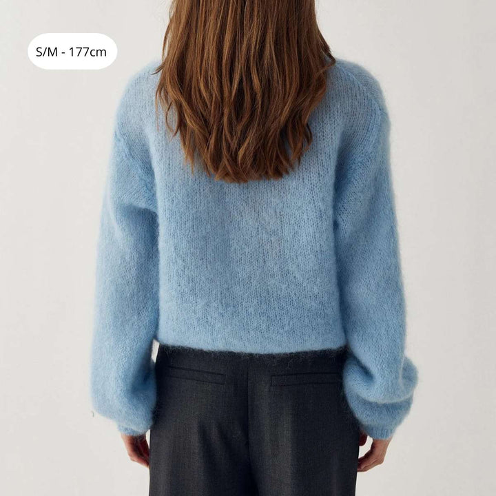 Noella N-Kae Mohair Cardigan Baby Blue