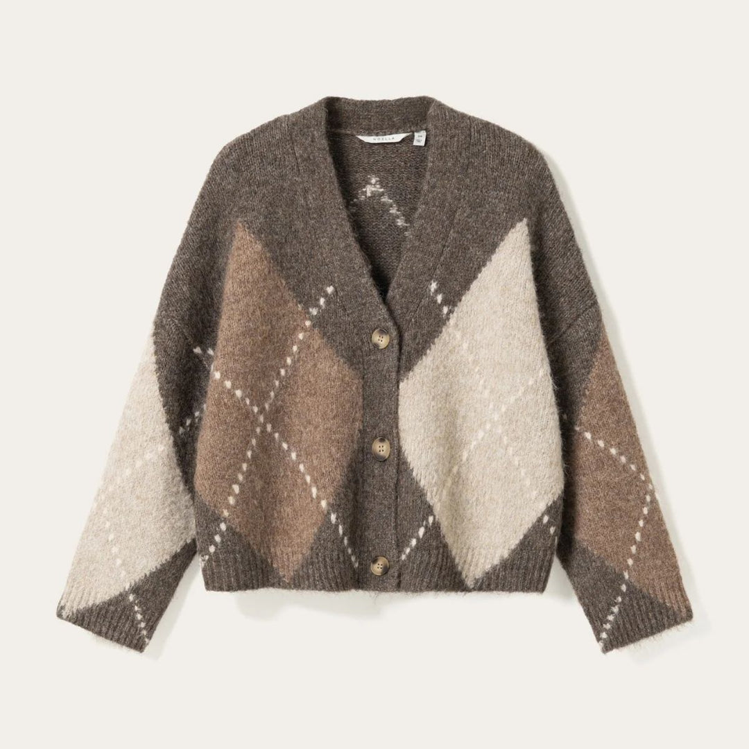 Noella N-Laiana Knit Cardigan Ash Brown Mix