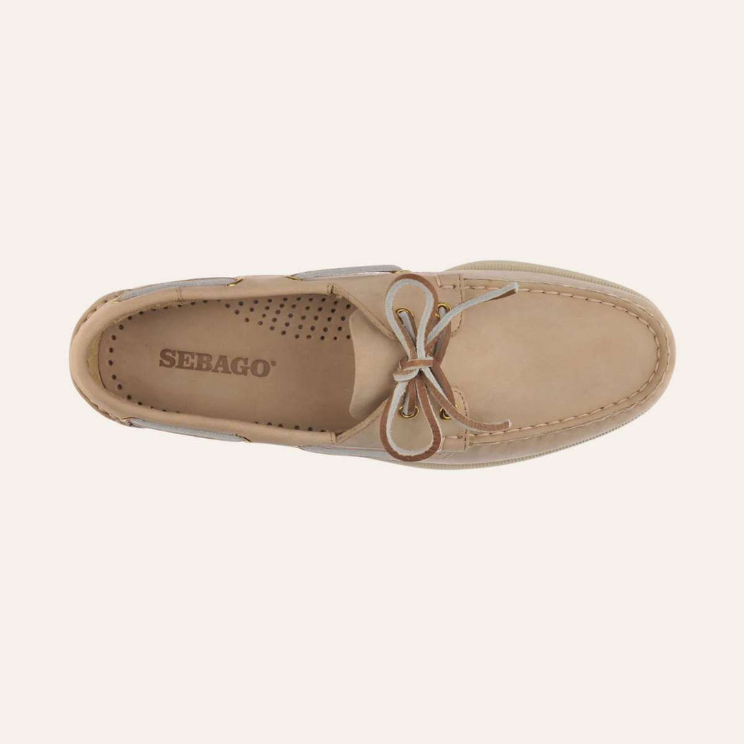 Sebago Docksides Portland Nubuck Beige Camel M