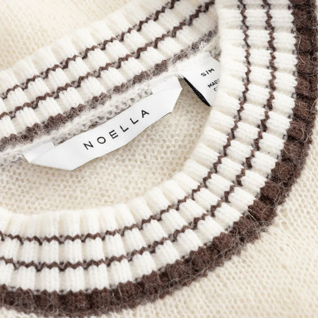 Noella Marthy Knit Ivory Brown