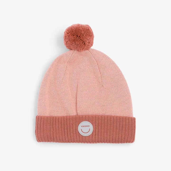 Viking Toasty Beanie Wool Pom Pom, Pink B