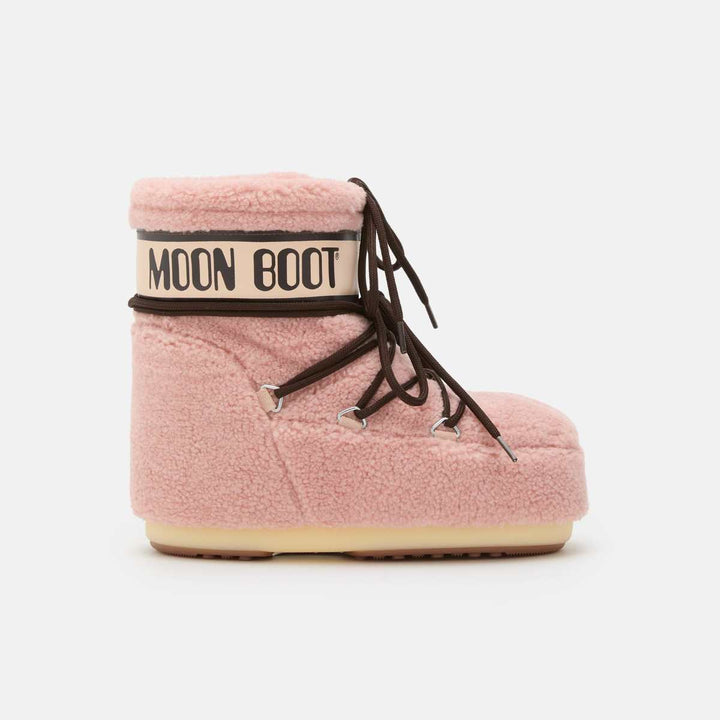 Moon Boots Icon Low Fleece Pink