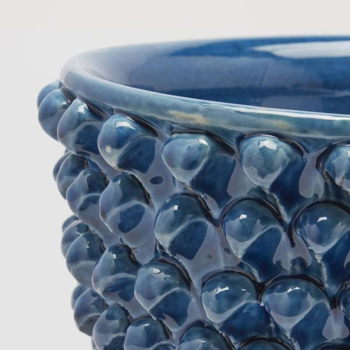 EDG H24 Vaso Fenice Picna Ciotola Con Piede Blue