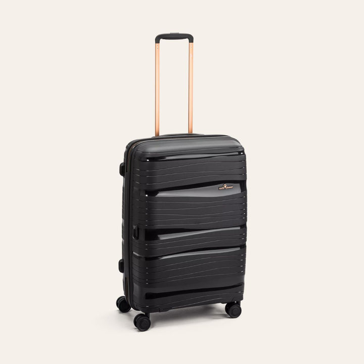 North Pioneer Koffert Medium 67cm Trolley 70L Black/Gold