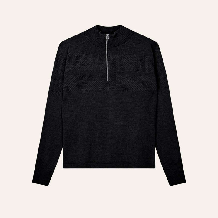 Mads Nørgaard Wool Klemens Half Zip Sky Captain