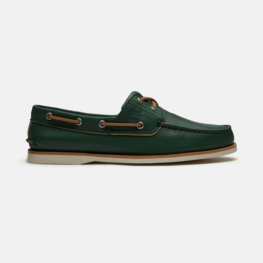 Timberland Classic Boat Shoe Medium Green Full Grain M