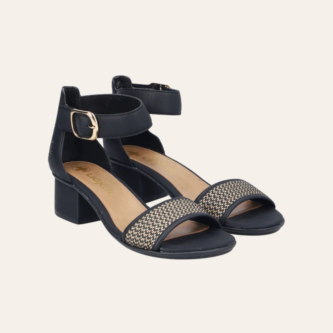Rieker Damesandal Svart W