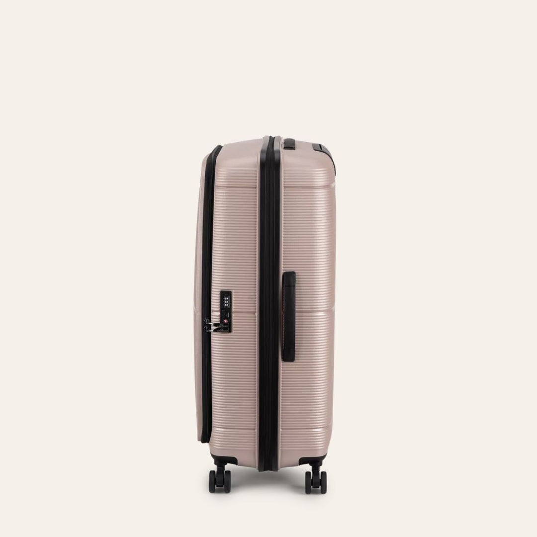 North Pioneer Hong Kong Koffert Stor 79cm Utvidbar Champagne