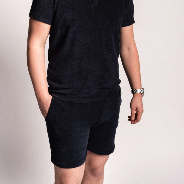 Monel Mick Terry Shorts Navy