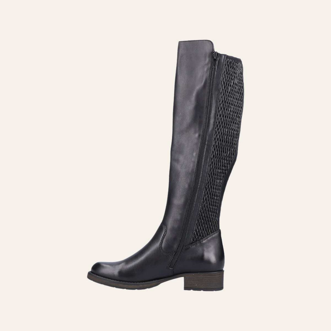 Rieker Høy Støvlett Black W