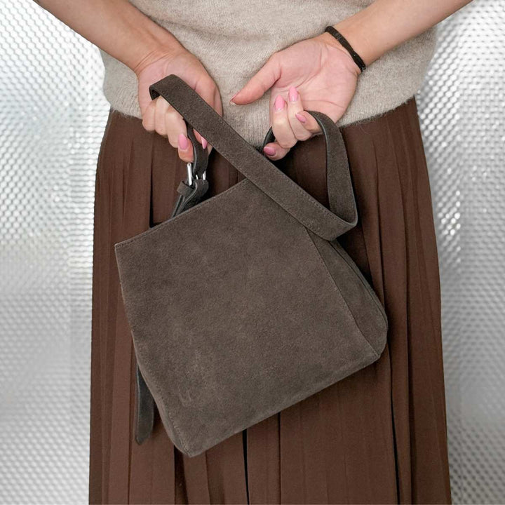 Jim Rickey Sac Mini Suede Truffle