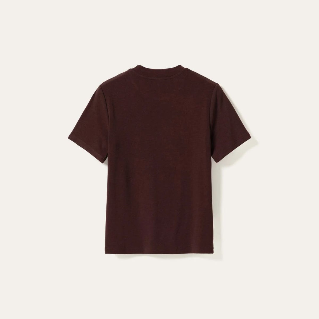 Noella Lidie SS Top Burgundy Melange
