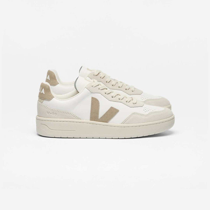 Veja V-90 Leather White Taupe W