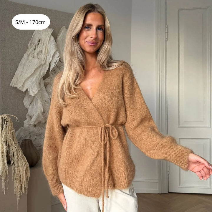 BYIC IdaIC Wrap Cardigan Camel