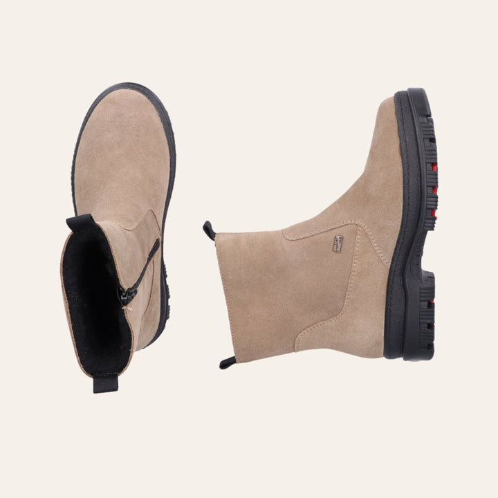Rieker Vinterboots Piggsko Beige W