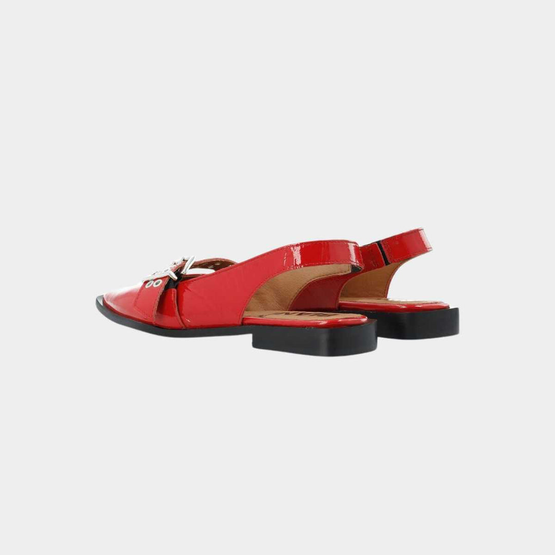 Bianco Biavictoria Single Buckle Slingback Red  W