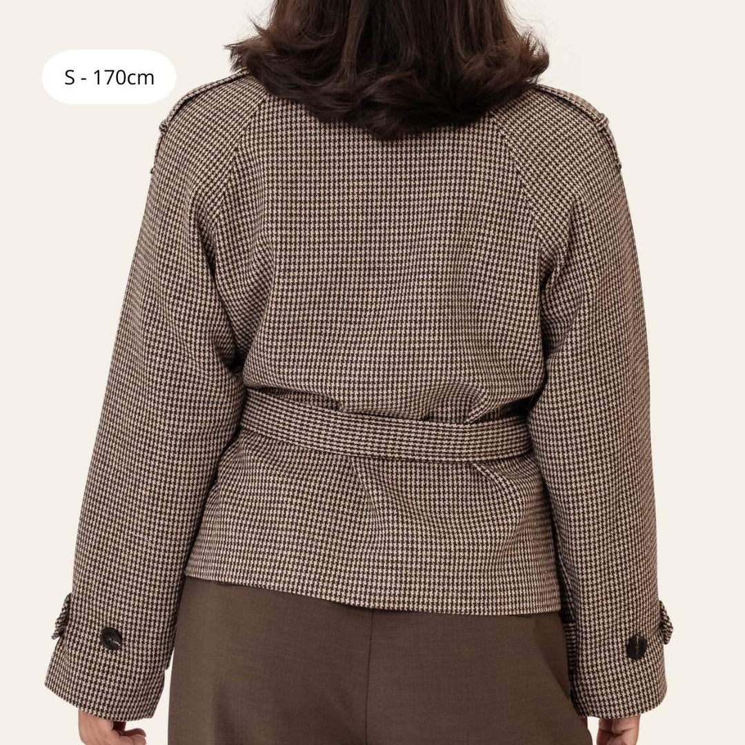 BYIC VeraIC Trenchcoat Brown Checks