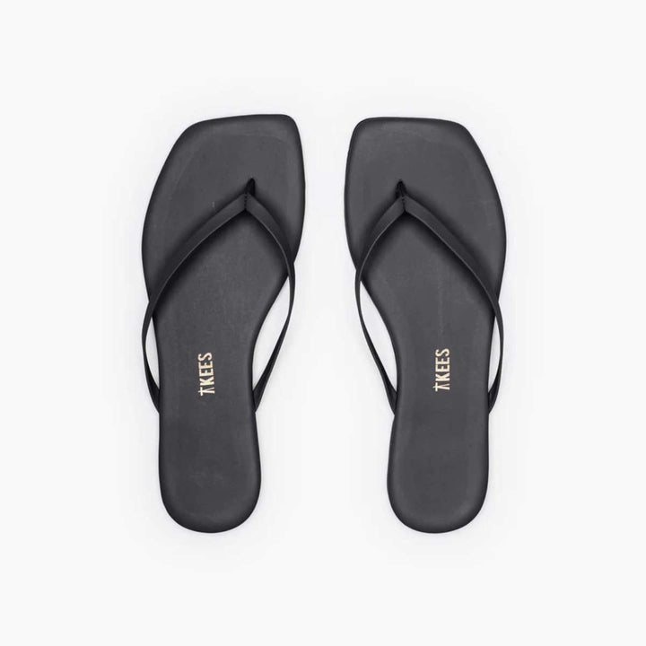TKEES Square Toe Lily Sandal Black