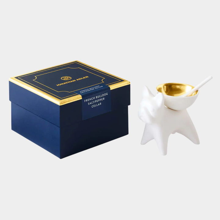 Jonathan Adler French Bulldog salt/Pepper Cellar