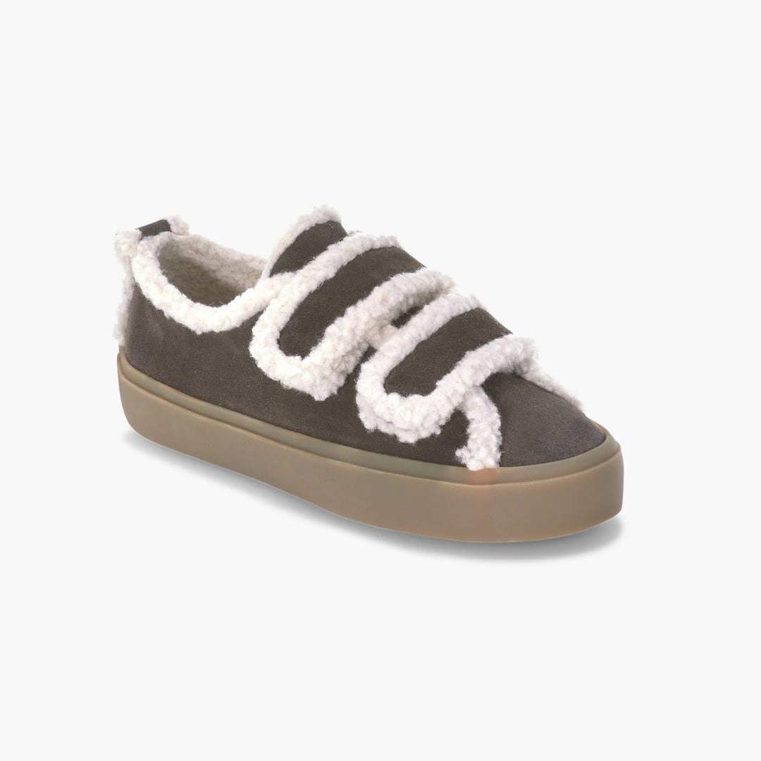Inuikii Shearling Low Velcro Dark Brown W - sneakers fra Inuikii, bilde 3