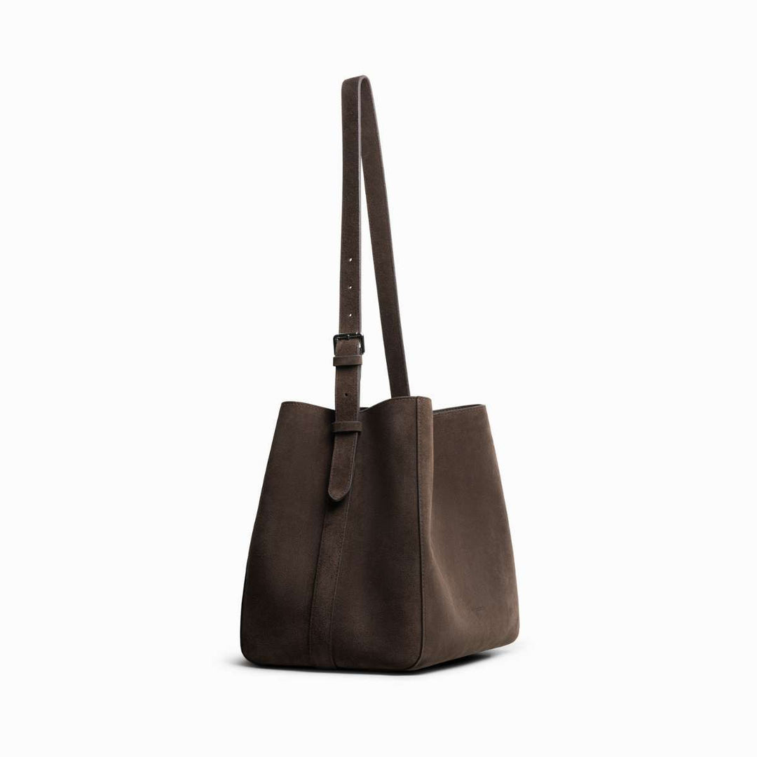 Jim Rickey Sac Medium Suede Truffle