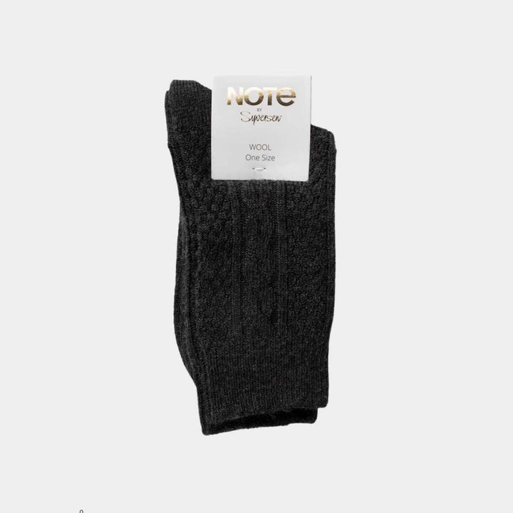 Note Woman Ullsokker Antracite 36-41