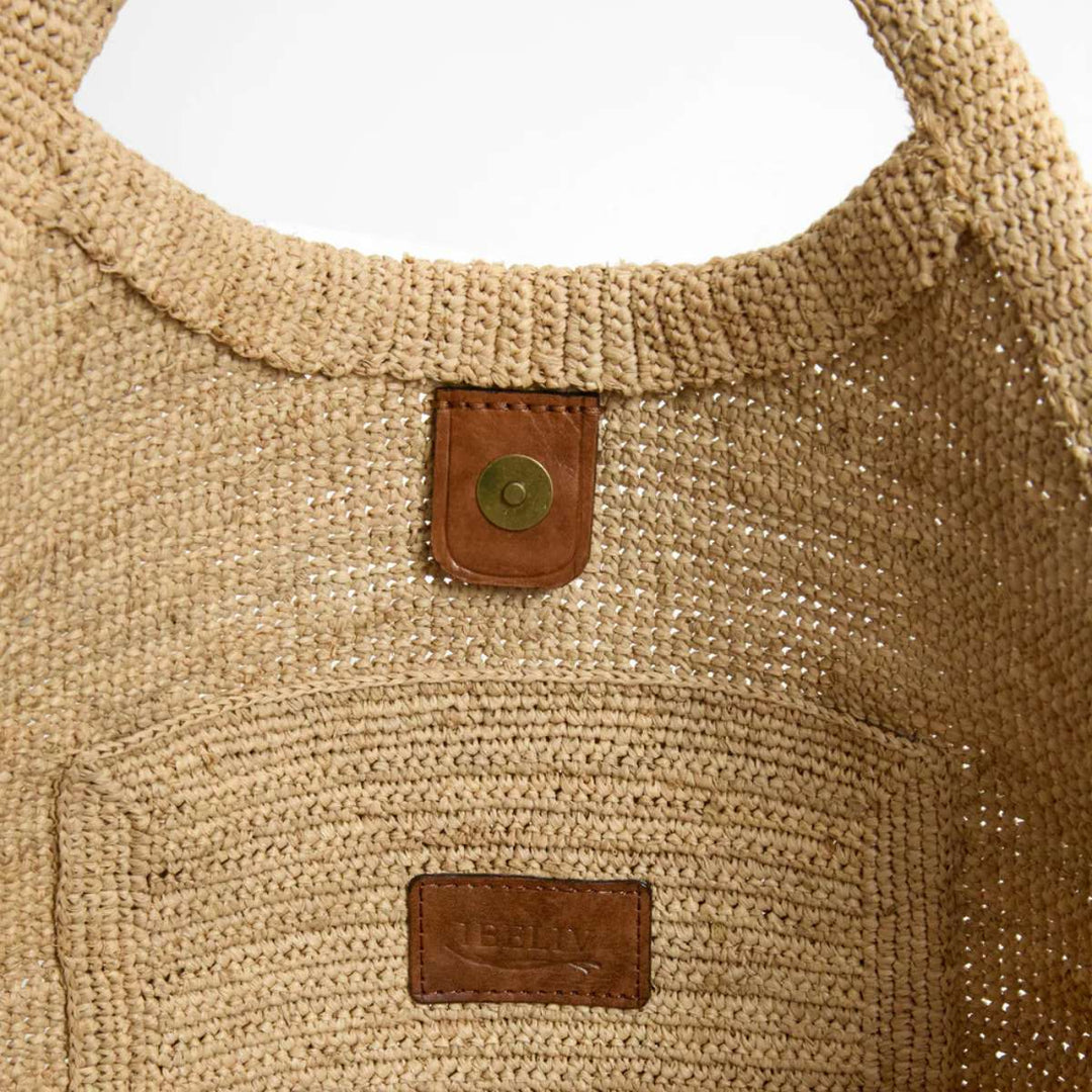 Ibeliv Bag Pure Raffia Tea