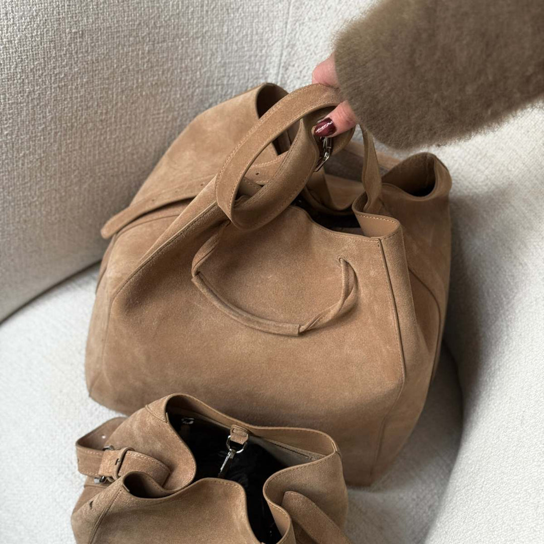 Jim Rickey Sac Large Suede Wet Sand