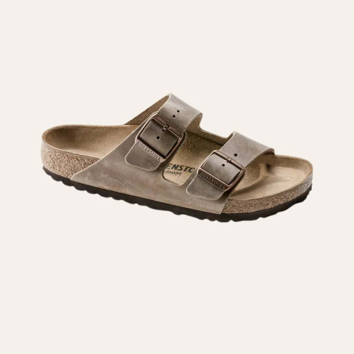 Birkenstock Arizona Narrow Oiled Leather Tobacco Brown W