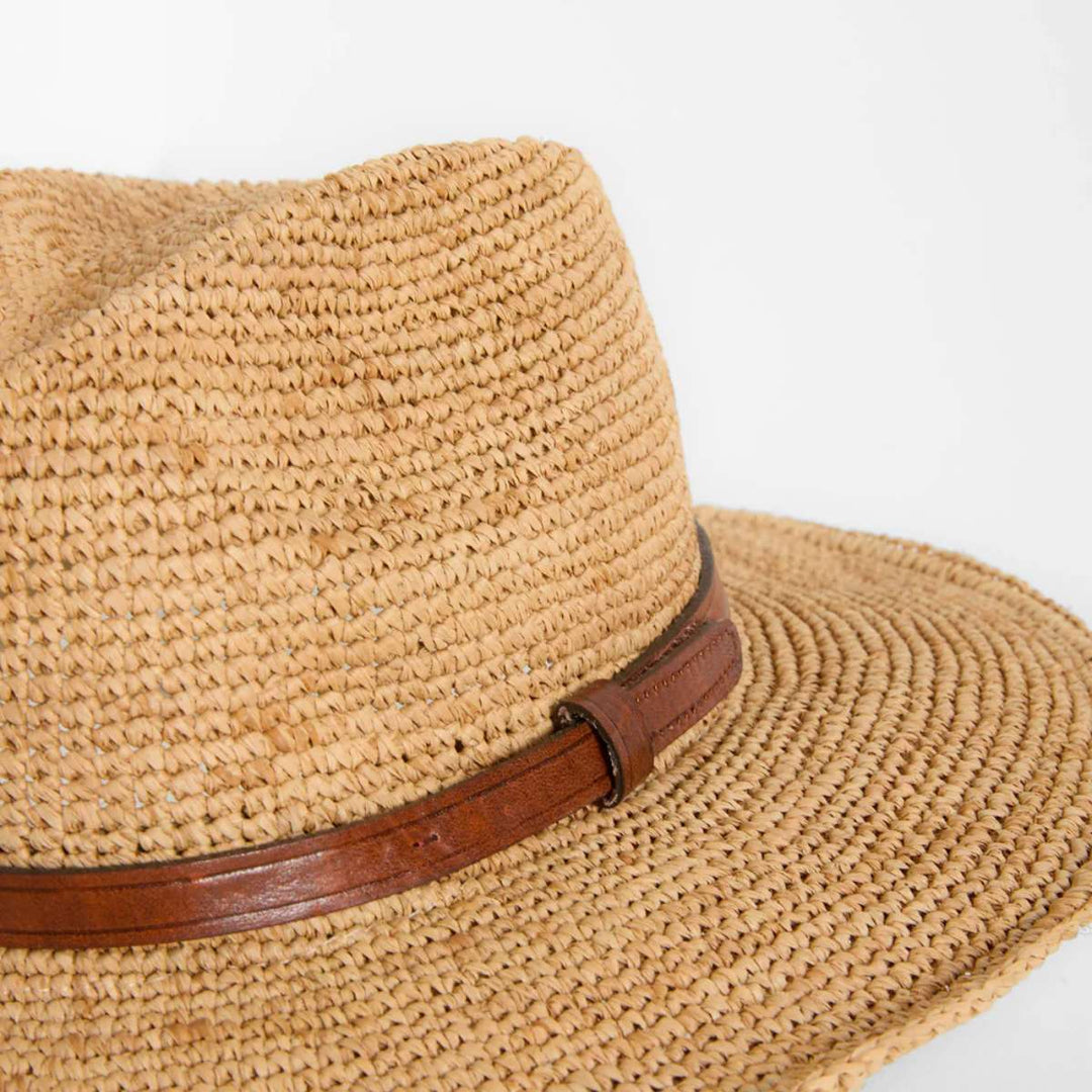 Ibeliv Ento Hats Raffia/Leather Tea