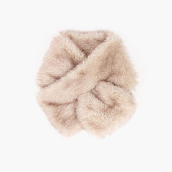 NOHR Angela Skjerf Fuskepels Beige