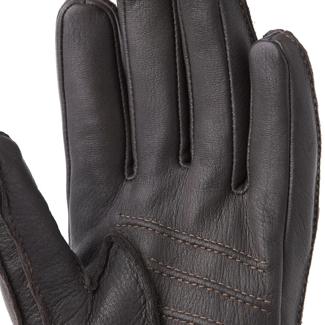 Hestra Deerskin Primaloft Rib Dark Brown M