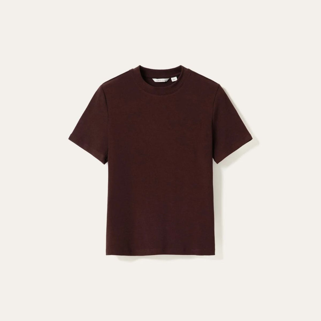 Noella Lidie SS Top Burgundy Melange