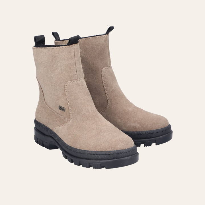 Rieker Vinterboots Piggsko Beige W