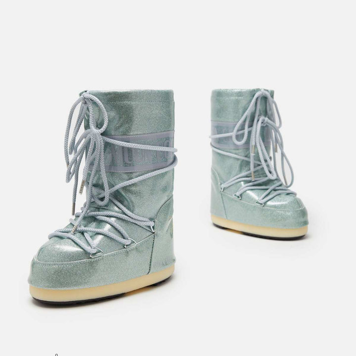 Moon Boot Icon Glitter Light Blue JR