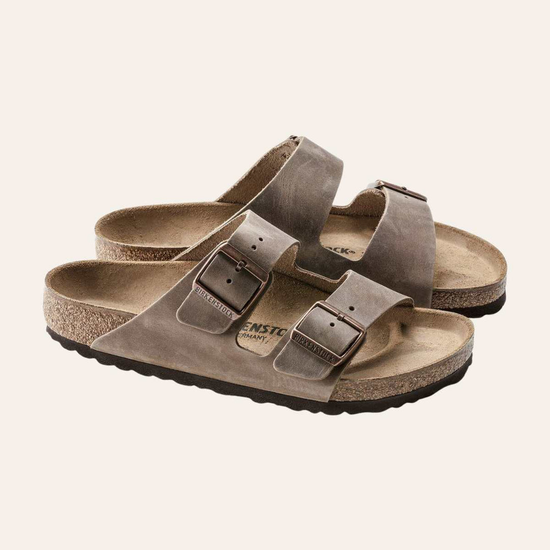 Birkenstock Arizona Narrow Oiled Leather Tobacco Brown W